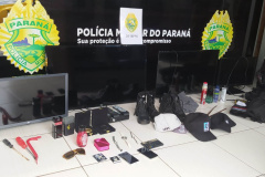 Polícia Militar prende autores de furtos em residências e recuperam 