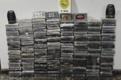 Policiais militares apreendem 225 quilos de cocaína em Paranaguá