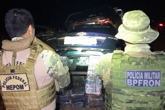 BPFRON e Polícia Federal apreendem mais de uma tonelada de droga em Francisco Alves