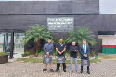 Policiais penais do Paraná visitam Secretaria de Administração Prisional e Socioeducativa de Santa Catarina