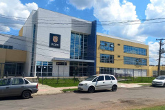 Fachada da nova sede da Polícia Civil em São Jose dos Pinhais