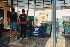 PCPR apreende 2,6 toneladas de maconha em Foz do Iguaçu