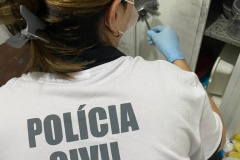 PCPR realiza perícia papiloscópica em local de crime em Matinhos