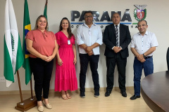 Gabinete da Segurança Pública recebe visita do Prefeito de Ramilândia 