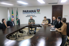 Secretário de Segurança recebe presidente da FIEP