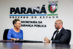Secretário Hudson recebe a Deputada Estadual Cloara Pinheiro