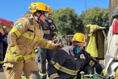 Bombeira do Paraná participa de curso de salvamento veicular em Goiás