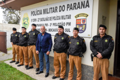 Secretário Hudson visita unidades policiais em Bocaiúva do Sul