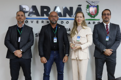 Secretário Hudson recebe representantes da ABIN