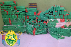 Polícia Militar apreende 190 quilos de maconha em operação na PR-323, no Norte