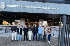 Comitiva da Sesp conhece as instalações da Secretaria de Segurança Pública do Distrito Federal e Rio Grande do Sul