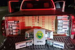 Batalhão de Polícia Rodoviária apreende mais de 12 mil maços de cigarros contrabandeados em Rolândia