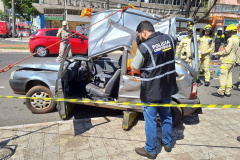 Unidade da Polícia Científica de Maringá participa de atividades em alusão ao Dia Nacional do Trânsito