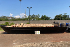 Ação conjunta entre PM e PF na região de fronteira resulta na apreensão de 1,2 mil caixas de cigarros