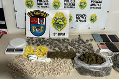Pms encontram drogas em residência após denúncia em Londrina