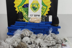 ROTAM apreende quase 80 kg de drogas em Curitiba