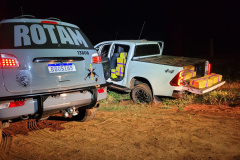Polícia Militar apreende 940 quilos de maconha em área rural de Querência do Norte
