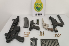 Ação da PM resulta na prisão de quatro homens após tentativa de roubo em Foz do Iguaçu