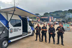 Polícia Penal realiza fiscalização de monitorados durante a 57ª Festa da Uva, em Colombo