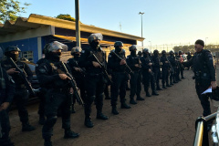 Operação Unidade Controlada: equipes do SOE da Polícia Penal realizam ação na PEF II, em Foz do Iguaçu