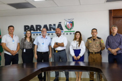 Autoridades políticas fazem visita na Secretaria da Segurança Pública do Paraná