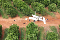 Avião interceptado pelas forças policiais parte ao meio e cocaína é localizada 