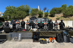 Policiais do BPRONE da PMPR trocam experiências com Guarda Nacional de Portugal