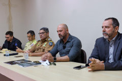 Secretário Hudson se reúne com representantes das forças de segurança em de Astorga