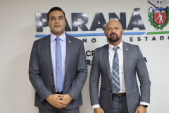 Secretário de Segurança Pública recebe visita do presidente da Associação dos Magistrados do Paraná (AMAPAR)