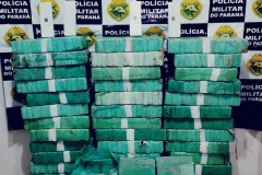 PMPR apreende quase meia tonelada de drogas e armamento em ações distintas no interior do Estado