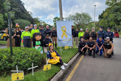 PCPR leva orientações sobre o Maio Amarelo para a população de Curitiba e Maringá