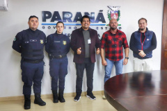 Secretário de Segurança Pública recebe visita do prefeito de Matinhos