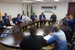 Secretário da Segurança recebe prefeitos do interior