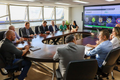 Secretário Hudson recebe comitiva de Marechal Cândido Rondon