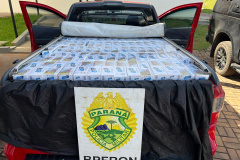 PMPR apreende grande carga de cigarros contrabandeados na PR-280