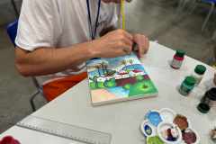Curso de pintura em tela proporciona conhecimento e resgate social em Penitenciária Industrial de Cascavel