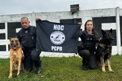 Policiais civis se formam no curso Condutores de Cães de Guerra da Força Aérea Brasileira 