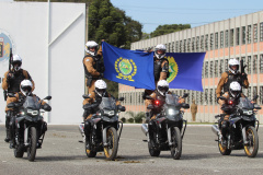 Desfile de 170 anos mostra evolução da tecnologia usada pela PM para ajudar população