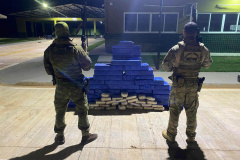 Operação Protetor: PM e PF apreendem 500 quilos de maconha em mata de Guaíra