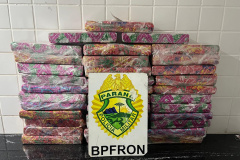 PMPR apreende 25 kg de maconha com o passageiro em veículo de aplicativo