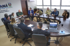 Secretário Hudson se reúne com prefeita e comitiva de Rio Branco do Sul