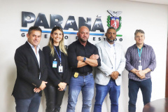 Secretário Hudson recebe vereador Ratinho, de Colombo