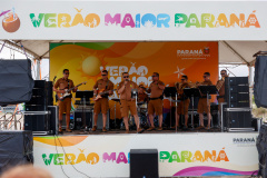 Sucesso no Verão Maior Paraná, Banda da PMPR levanta o público com hits e talento