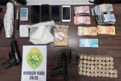 PMPR apreende drogas, armas e dinheiro em operação no litoral