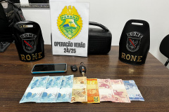 PMPR prende trio suspeito de receptação de veículo furtado em Matinhos