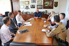 Secretário recebe o vereador de Astorga, Sargento Fernando