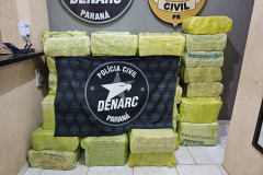 PCPR apreende 986 quilos de maconha e prende quatro em flagrante em São Miguel do Iguaçu