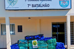 PMPR apreende 470 quilos de maconha em rodovia estadual da região Noroeste