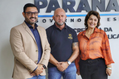 Secretário Hudson recebe deputada Cristina Silvestri e vereador Professor Pablo de Almeida