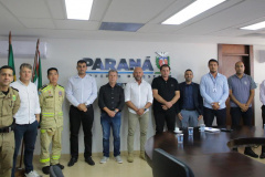 Secretário Hudson recebe o prefeito de Formosa do Oeste, Orivaldo Municelli